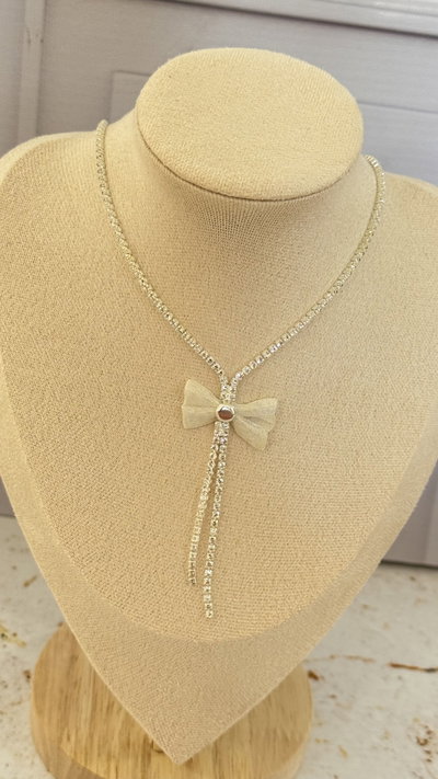 Collar Moño Con Strass 