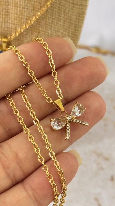 Conjunto Moñito Cristal AD