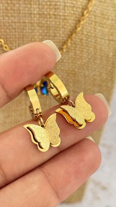 Argollitas Mariposa Doble AD