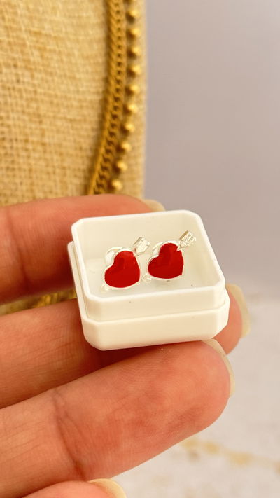 Abridor Corazón con flecha Rojo