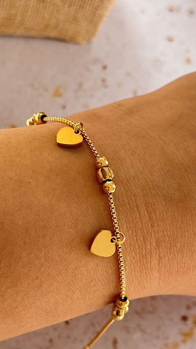 Pulsera Corazones AD
