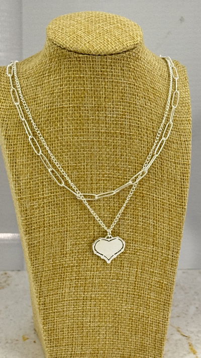 Collar Doble Corazón AB