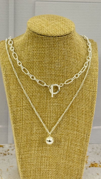 Collar Doble Bolita AB