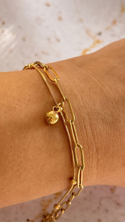 Pulsera Doble Bolita AD