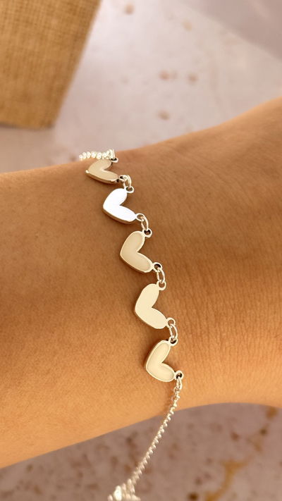 Pulsera Corazones AB