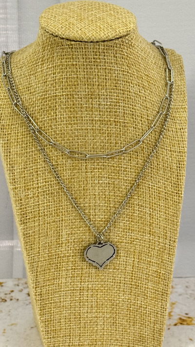 Collar Doble Corazón AQ