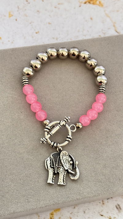 Pulsera Rosa Elefante 