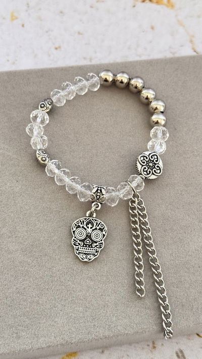 Pulsera Cristal Calavera 