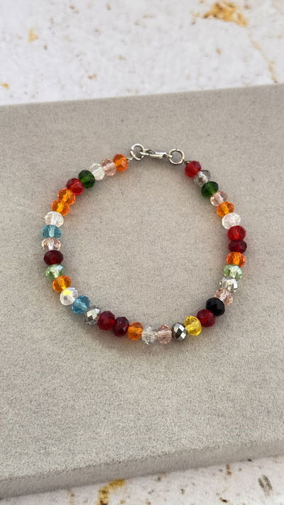 Pulsera Cristal Multicolor 