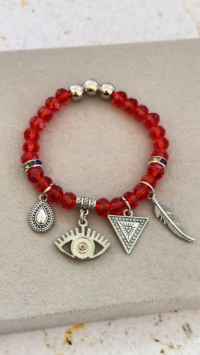 Pulsera Roja Multidijes 