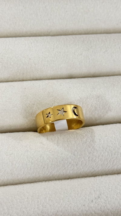 Anillo Luna y Estrellas AD 
