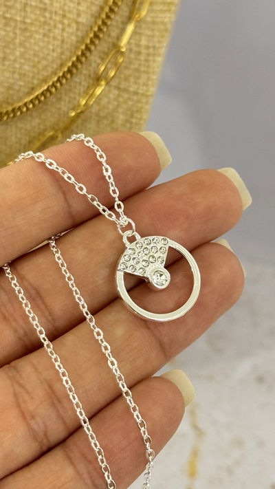 Collar Medallita Strass AB