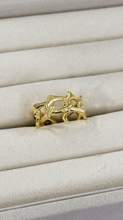 Anillo Mamba Dorado T.18