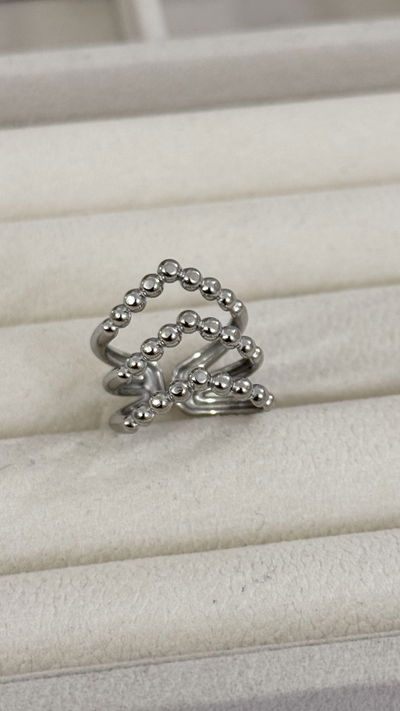 Anillo Triple AQ T.18