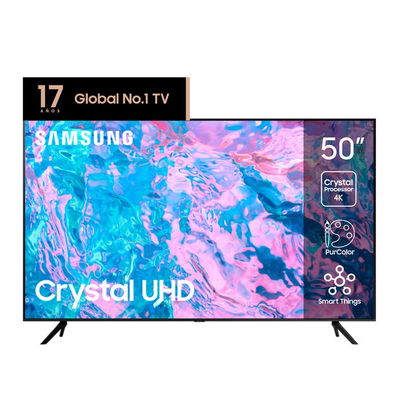 Smart Tv Led 50" UHD 4K Samsung Crystal CU7000 UN50CU7000GCZB