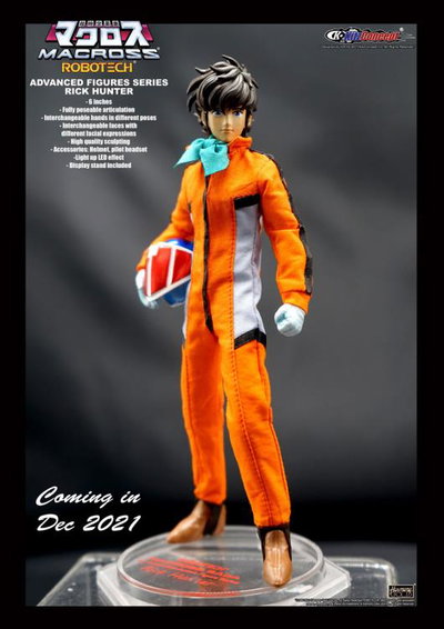 (ABIERTO  COMO NUEVO) Rick Hunter 1/12 - Macross Robotech - Kitzconcept 