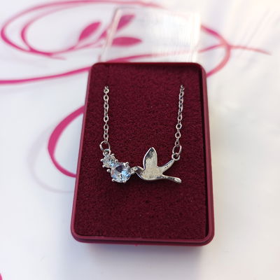 Collar colibri doble strass