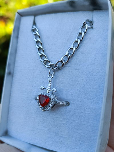 Conjunto anillo y pulsera daga para compartir