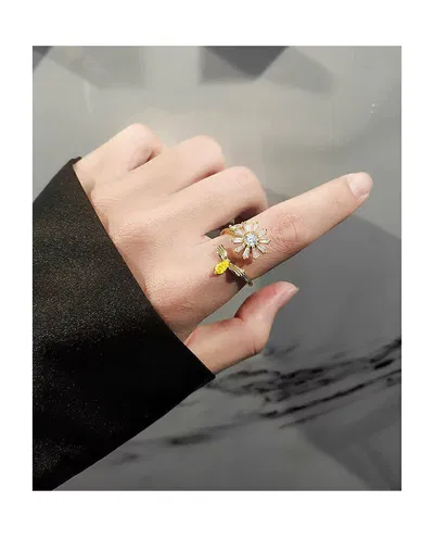 Anillo abeja y flor giratorio anti estres