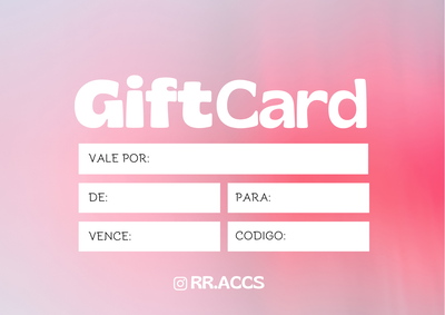 Gift card (tarjeta de regalo)