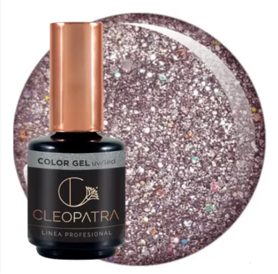 CLEOPATRA Color Gel uv/led 15 g. 119 Glitter Holomagic Silver