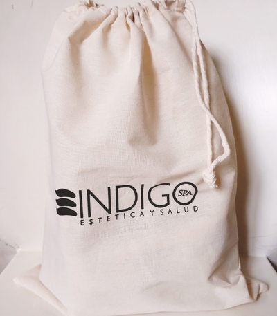 Bolsa de lienzo frunce 30x40