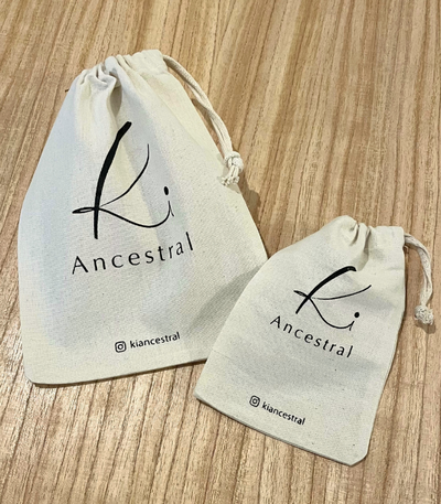 Bolsa de lienzo frunce 15x20