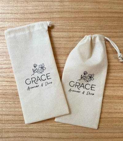 Bolsa de friselina con cordón 15x20