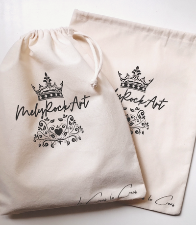 Bolsa de lienzo frunce 35x40