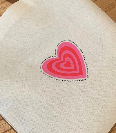 Bolsa de lienzo frunce 15x20 con DTF - 100 ó más unidades