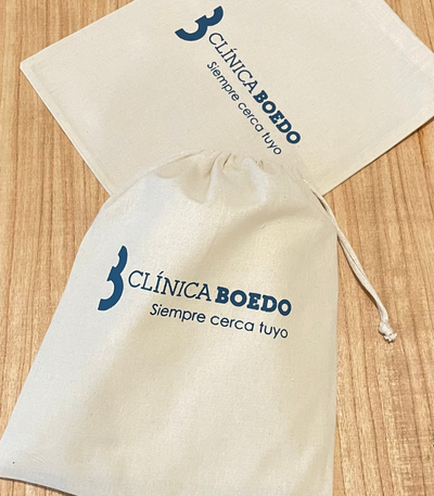 Bolsa de lienzo frunce 30x40