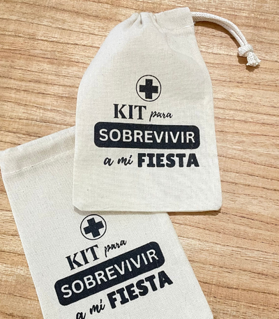 Bolsa de lienzo frunce 10x15 -50 unidades