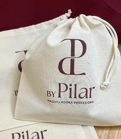 Bolsa de lienzo frunce 20x20 - 50 unidades