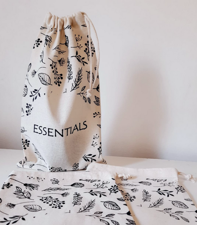 Bolsa de lienzo frunce 20x30 - 50 unidades