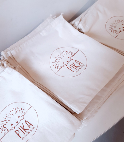 Bolsa de lienzo frunce 35x40 - 50 unidades