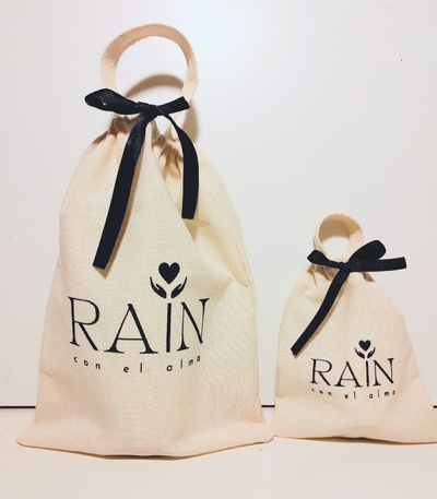 Bolsa frunce central con manija 15x20 - 50 unidades