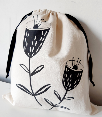 Bolsa de lienzo frunce 30x30 - 50 unidades