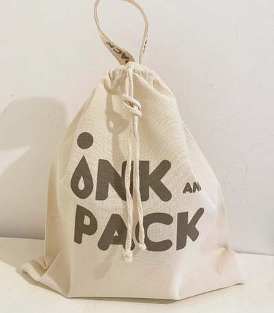 Bolsa frunce central con manija 20x20 - 50 unidades