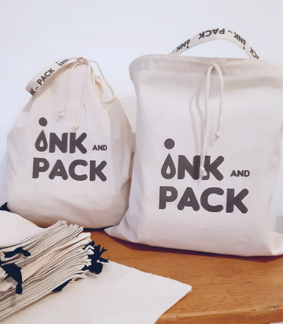 Bolsa frunce con manija 30x30- 100 unidades