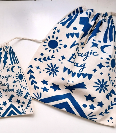 Bolsa de lienzo frunce 30x35 - 50 unidades