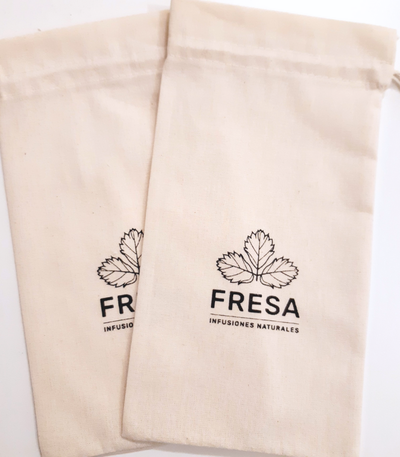 Bolsa de lienzo frunce 14x26 - 100 un.