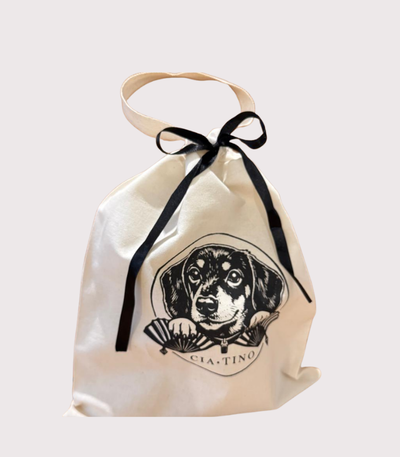 BOLSA FRUNCE CON MANIJA - 30X35