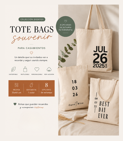 BOLSA TOTE CASAMIENTO 35x40