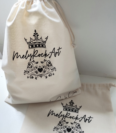Bolsa de lienzo frunce 25x30 - 100 un.
