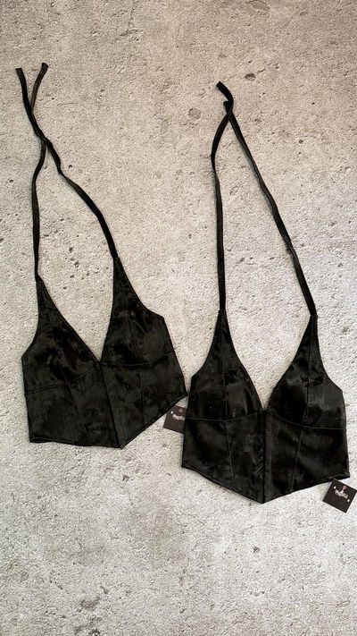 Top cuero velvet 