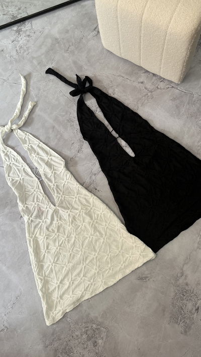 Vestido espalda abierta / talle S y M 