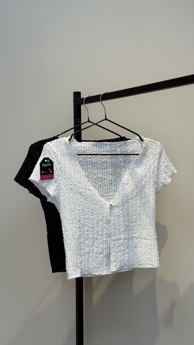 Top abierto con botón /Talle S y M