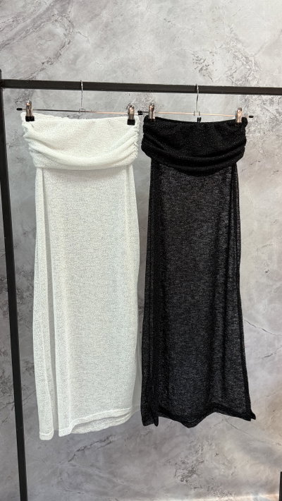 Falda lurex con brillos