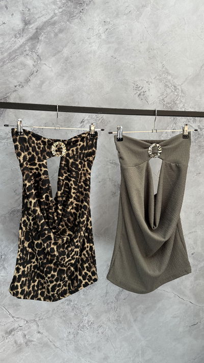 Vestido straples de bambula 