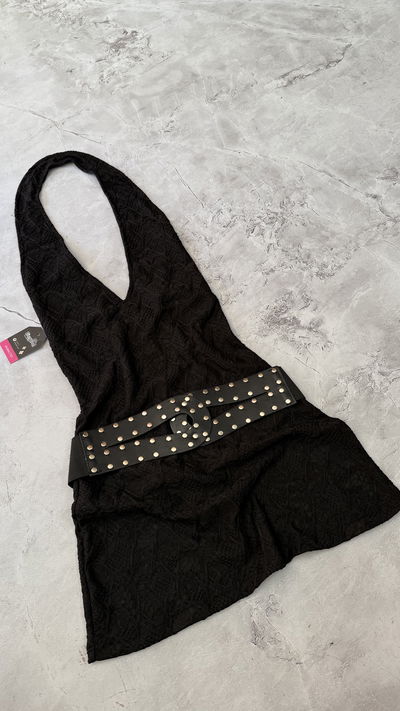 Vestido texturado al cuerpo 